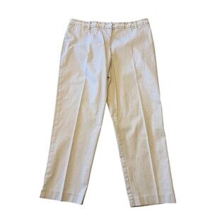 Nautica Chino Pants Womens Size 14 Beige Straight Leg Khaki